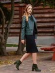 Czarna sukienka dzianinowa