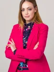 Marynarka damska fuksjowa