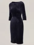 Elegancka granatowa sukienka