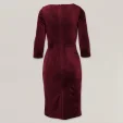 Elegancka bordowa sukienka