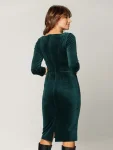 Elegancka zielona sukienka