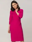 Elegancka fuksjowa sukienka