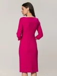 Elegancka fuksjowa sukienka