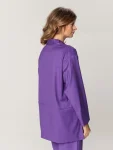 Fioletowa narzutka oversize