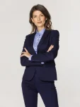 Granatowa marynarka damska