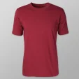 Bordowy t-shirt męski Casa Moda