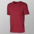 Bordowy t-shirt męski Casa Moda