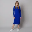Niebieska sukienka dzianinowa