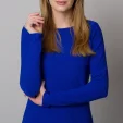 Niebieska sukienka dzianinowa