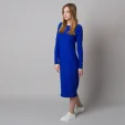 Niebieska sukienka dzianinowa