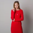 Czerwona sukienka dzianinowa