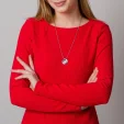 Czerwona sukienka dzianinowa