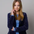 Marynarka damska welurowa