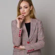 Marynarka damska w kratę