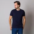 Granatowy t-shirt męski