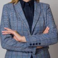 Marynarka damska w kratę i pepitkę