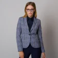 Marynarka damska w kratę i pepitkę