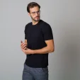 Czarny t-shirt męski