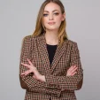 Marynarka damska w kratkę
