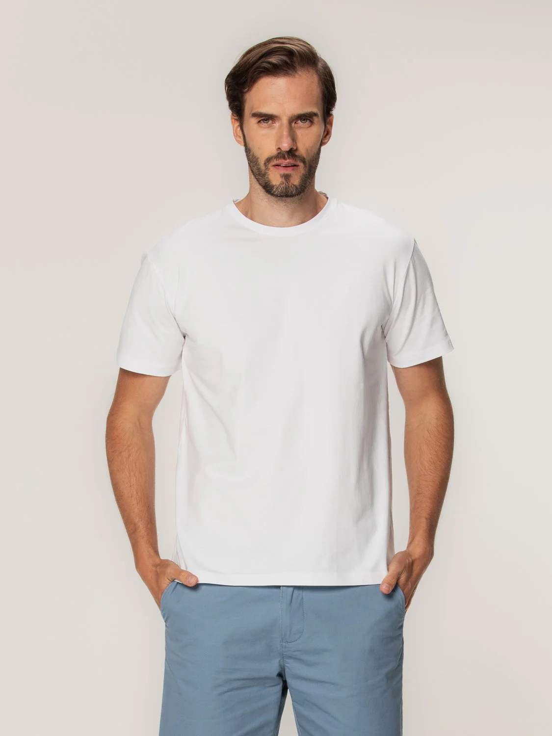 Biały t-shirt męski Willsoor