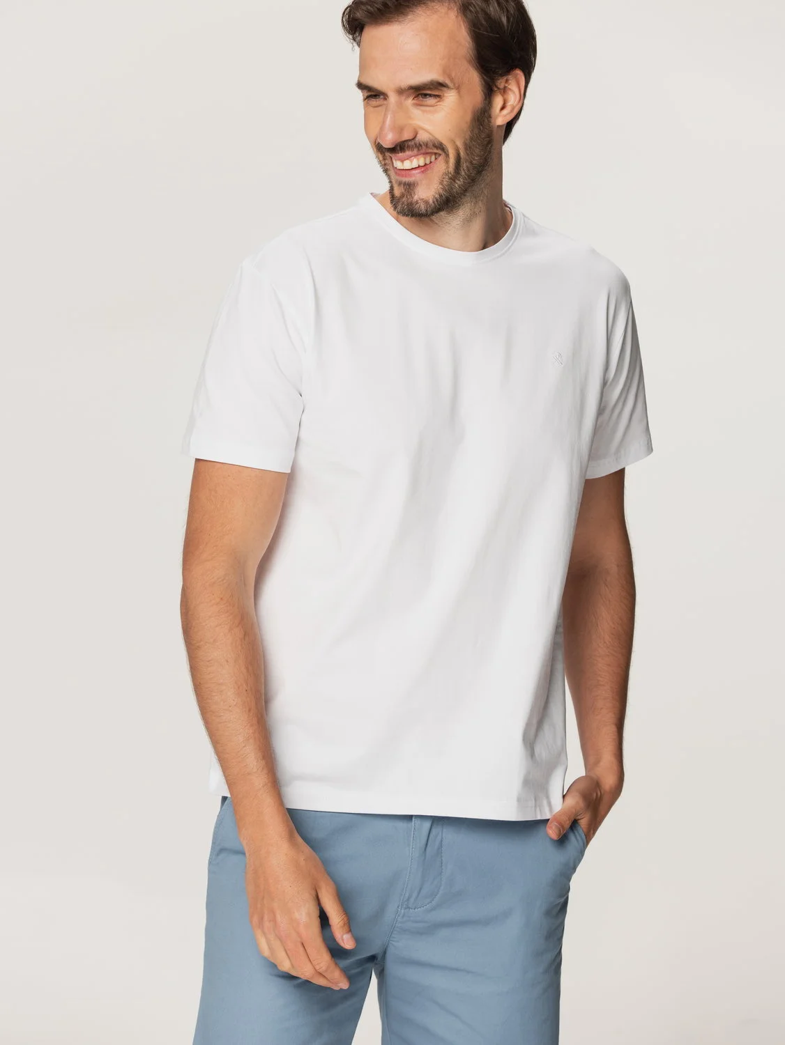 Biały t-shirt męski Willsoor