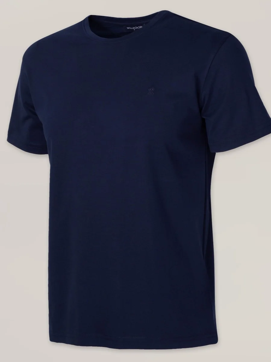 Granatowy t-shirt męski Willsoor