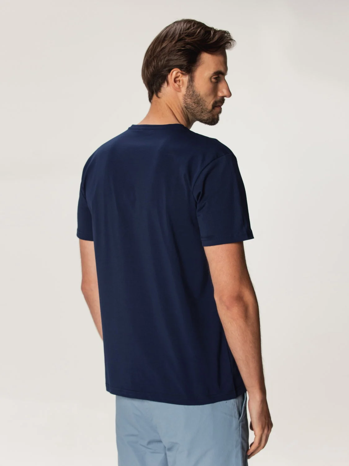 Granatowy t-shirt męski Willsoor
