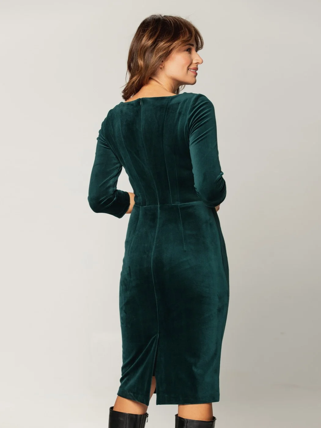 Elegancka zielona sukienka