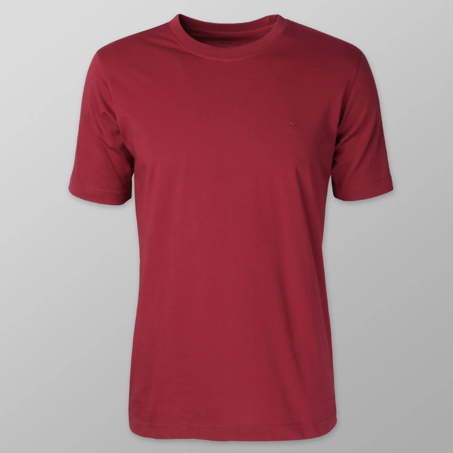 Bordowy t-shirt męski Casa Moda