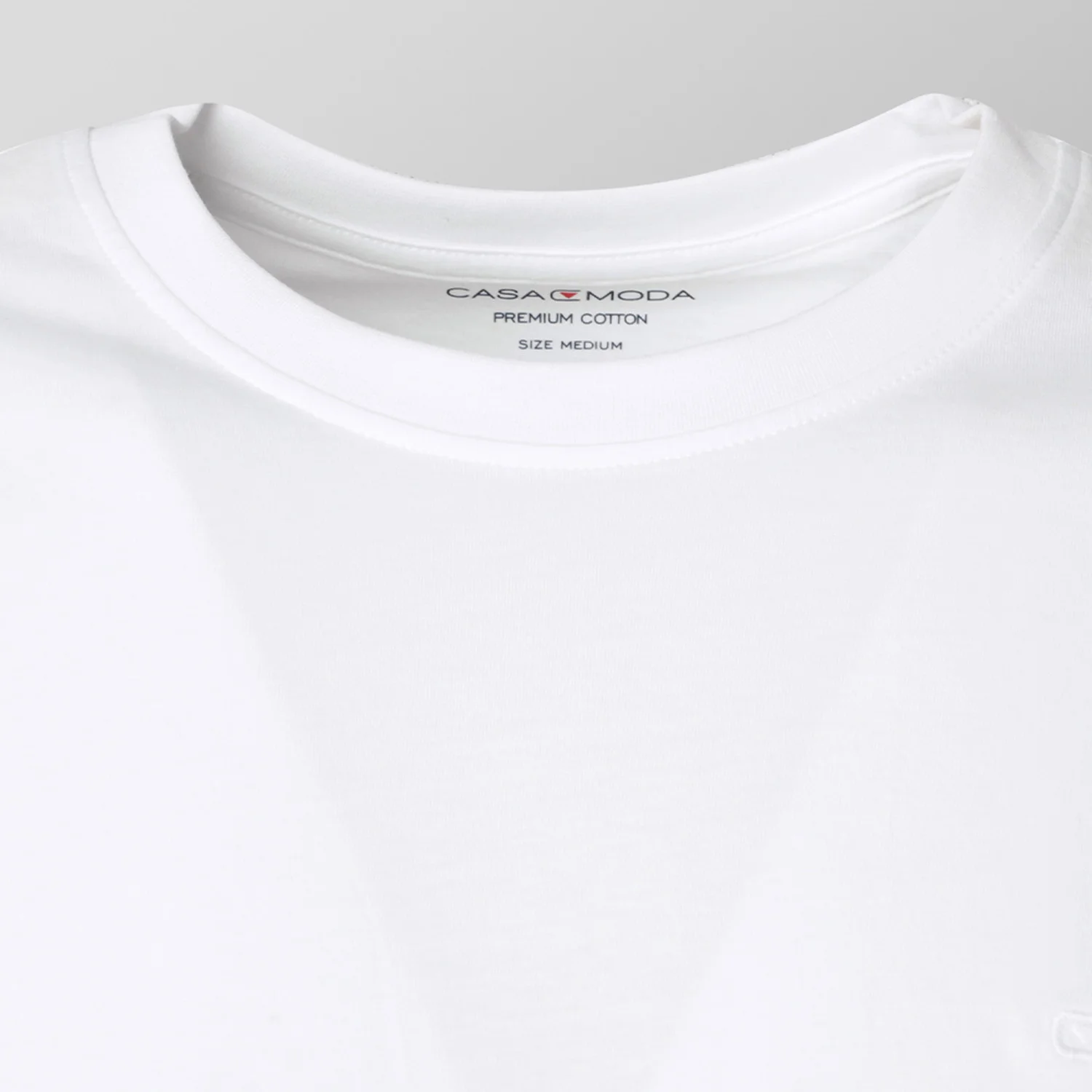Biały t-shirt męski Casa Moda