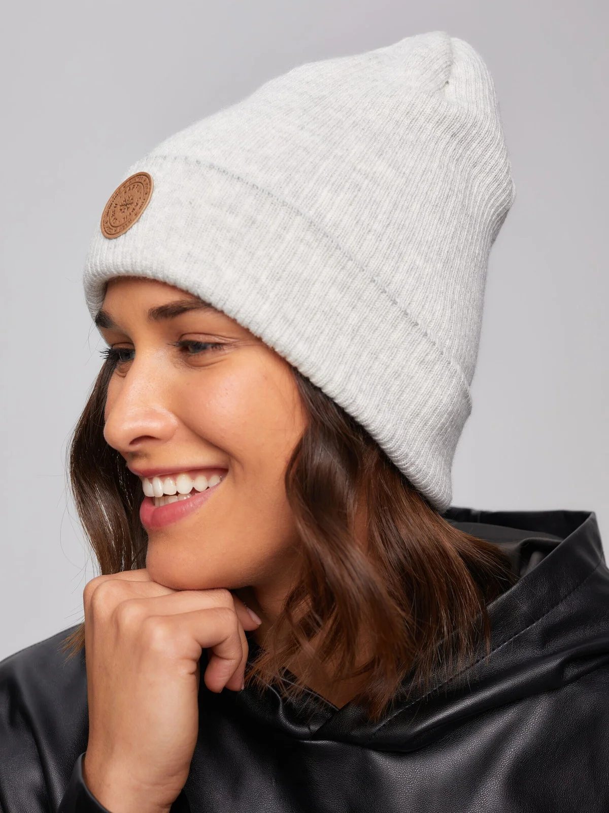 Czapka Beanie Viva Light Grey