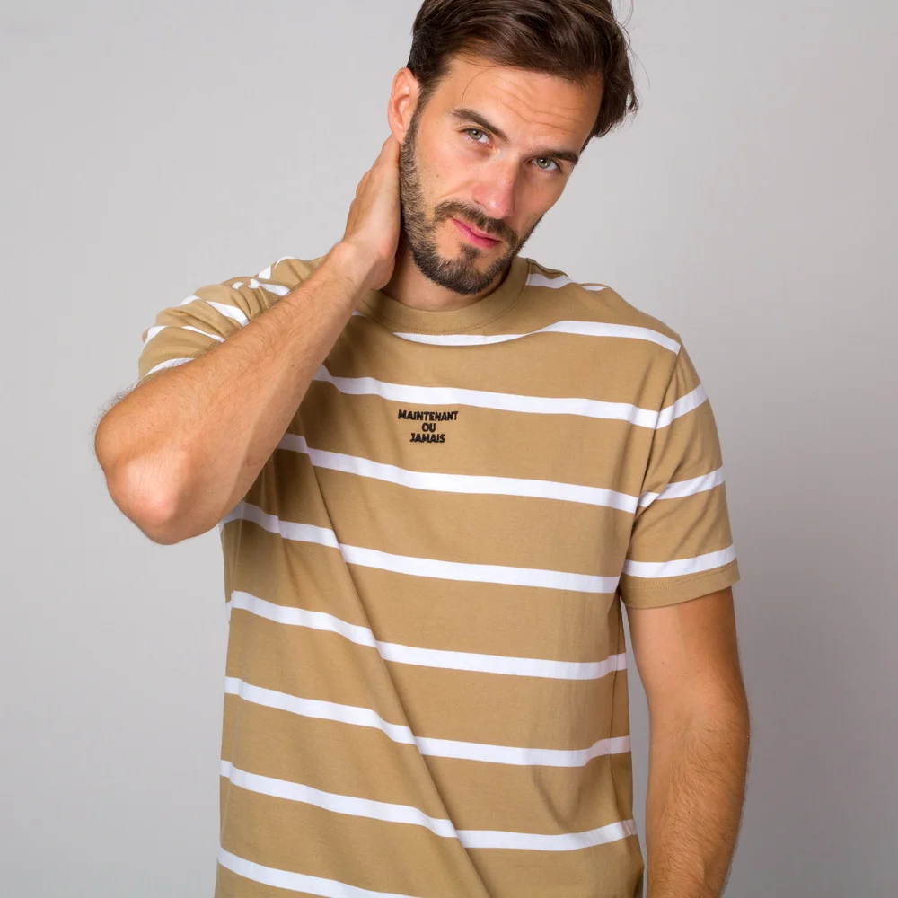 T-shirt męski w paski