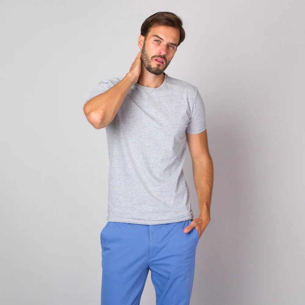 Szary t-shirt męski