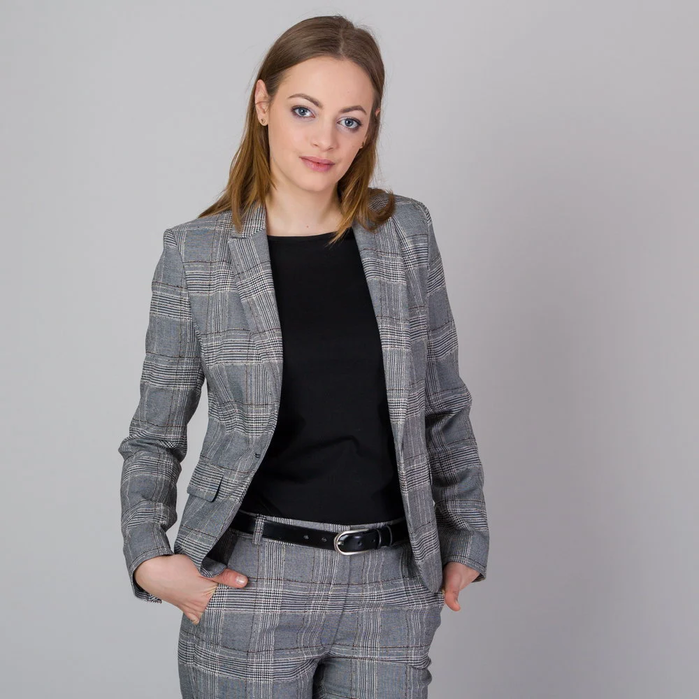 Marynarka damska w kratę