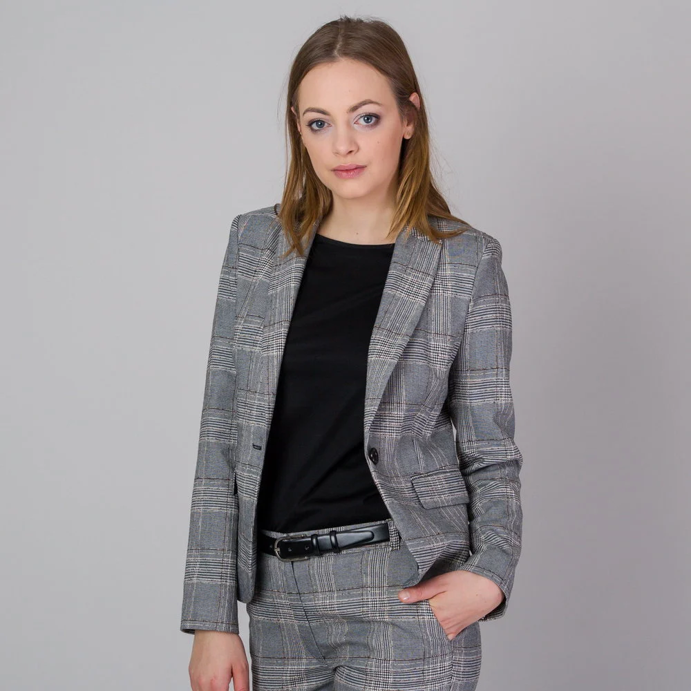 Marynarka damska w kratę