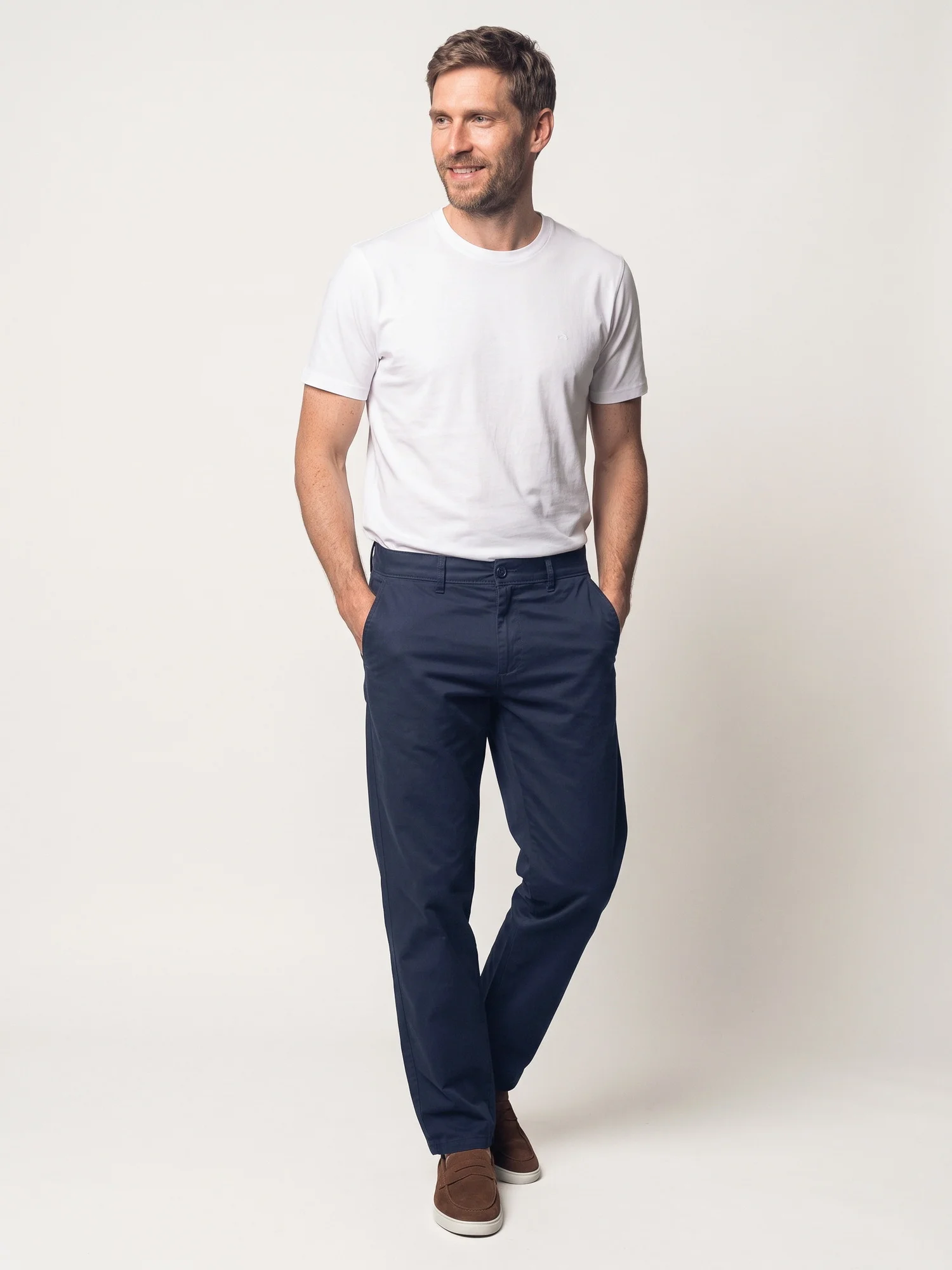 Spodnie chino męskie Kona Navy Jan Spekter
