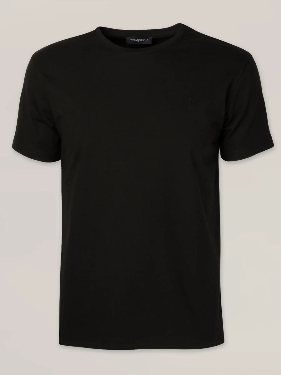Czarny t-shirt męski Willsoor