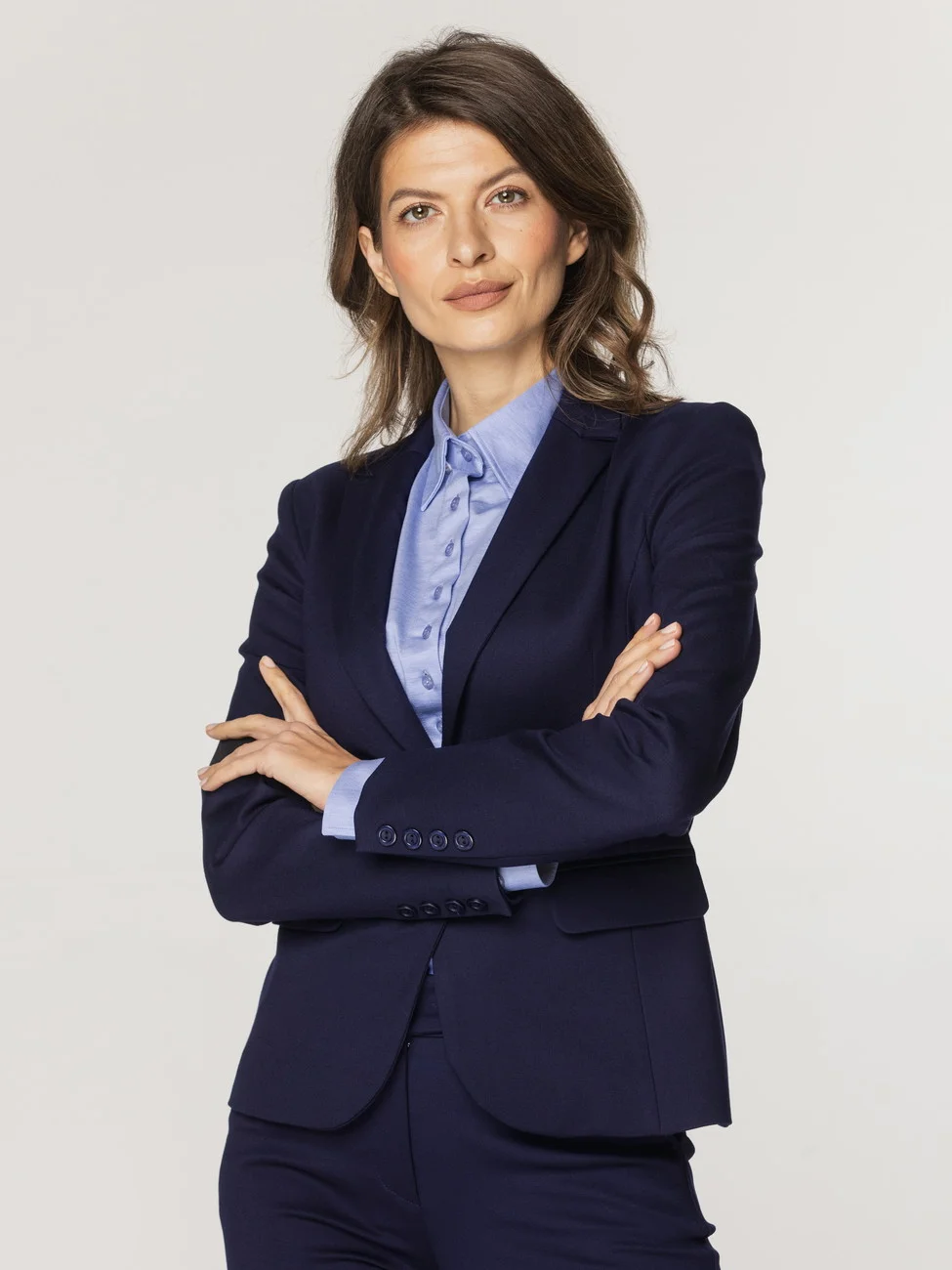 Granatowa marynarka damska