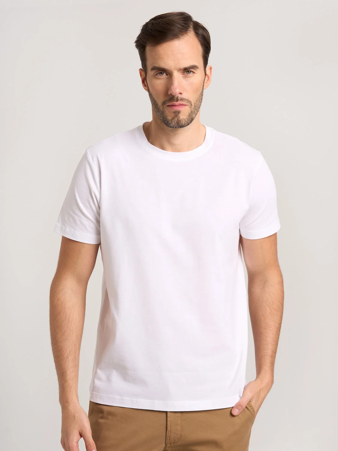 Biały t-shirt męski P Club