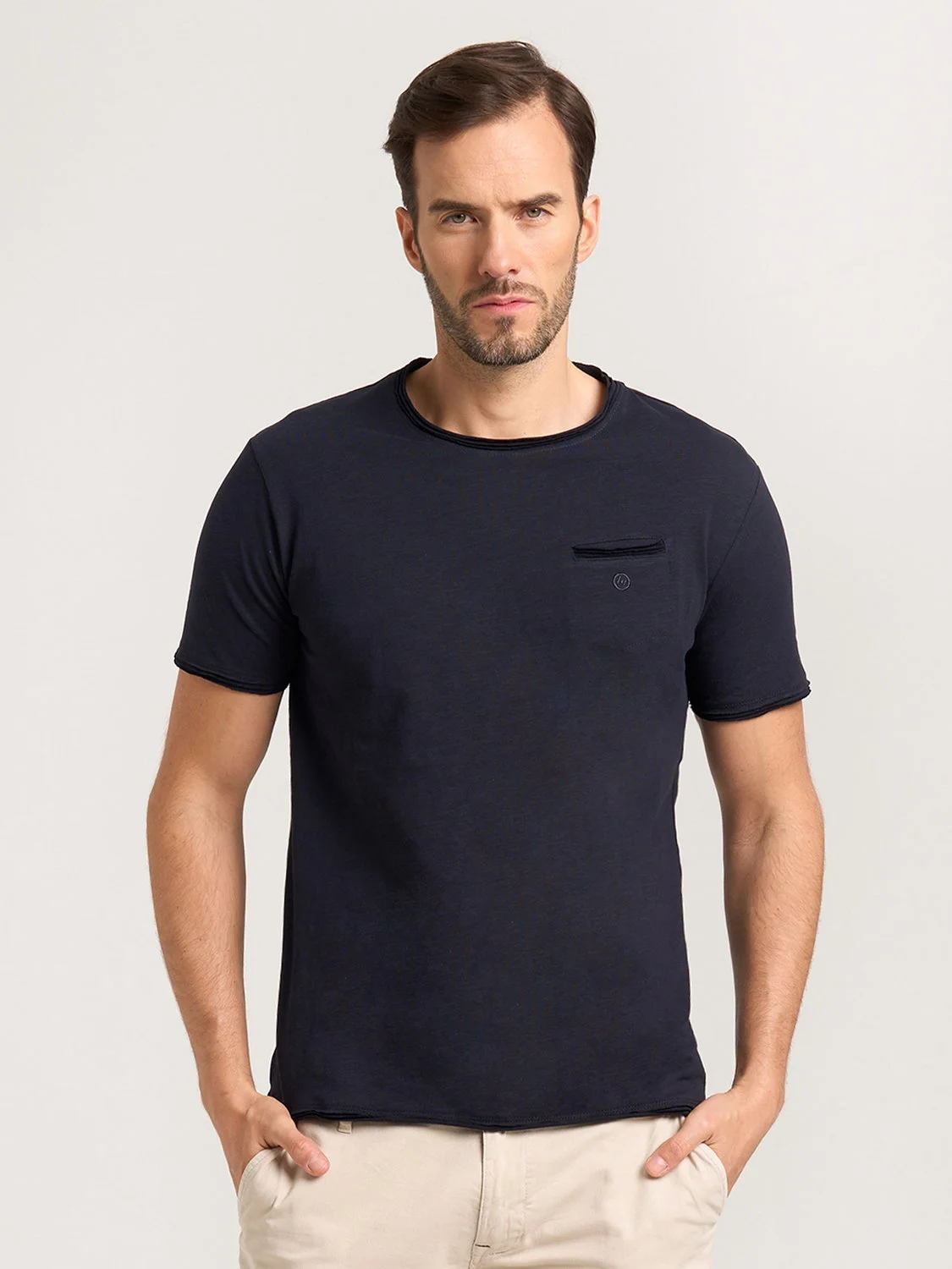 Granatowy t-shirt męski P Club