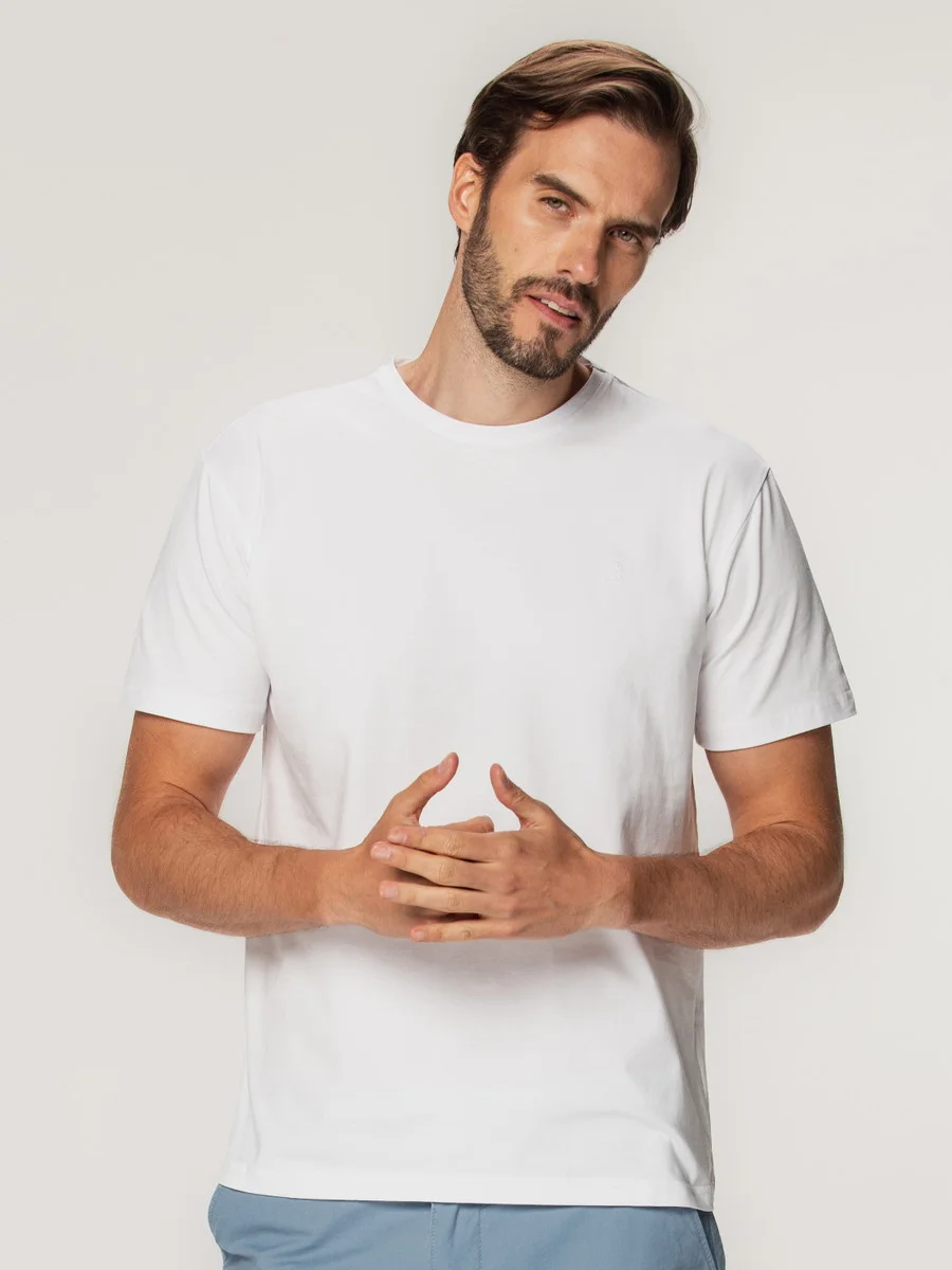 Biały t-shirt męski Willsoor