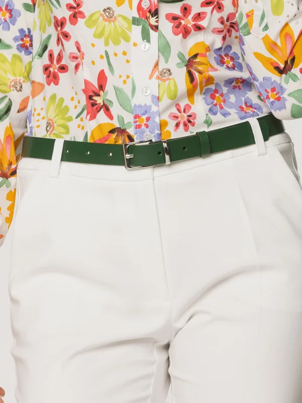 Pasek skórzany damski