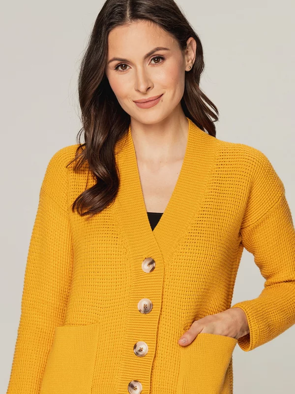 Wełniany kardigan damski