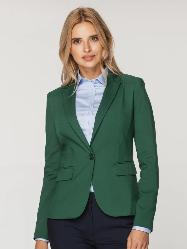 Zielona marynarka damska