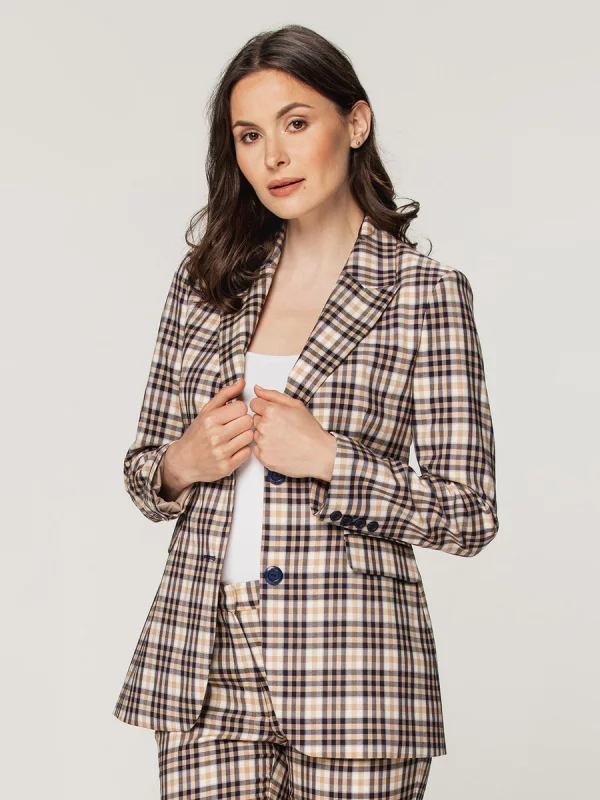Marynarka damska w kratkę