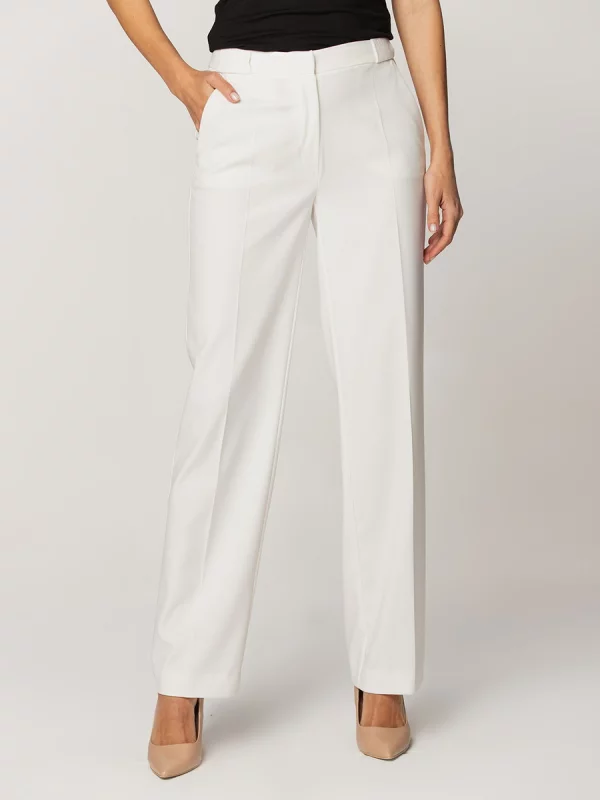Białe spodnie garniturowe