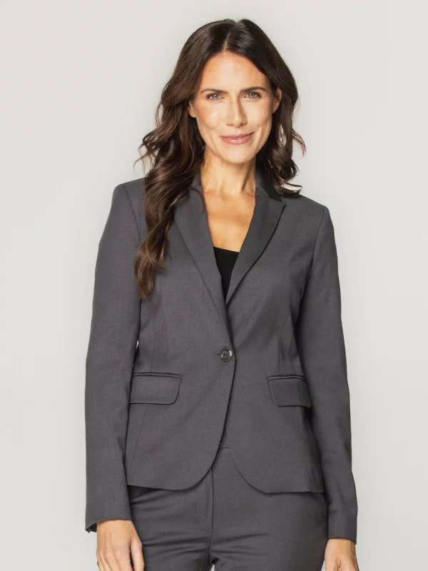 Grafitowa marynarka damska