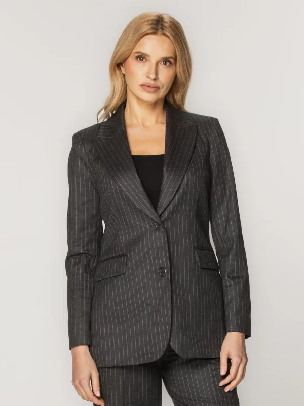 Grafitowa marynarka damska