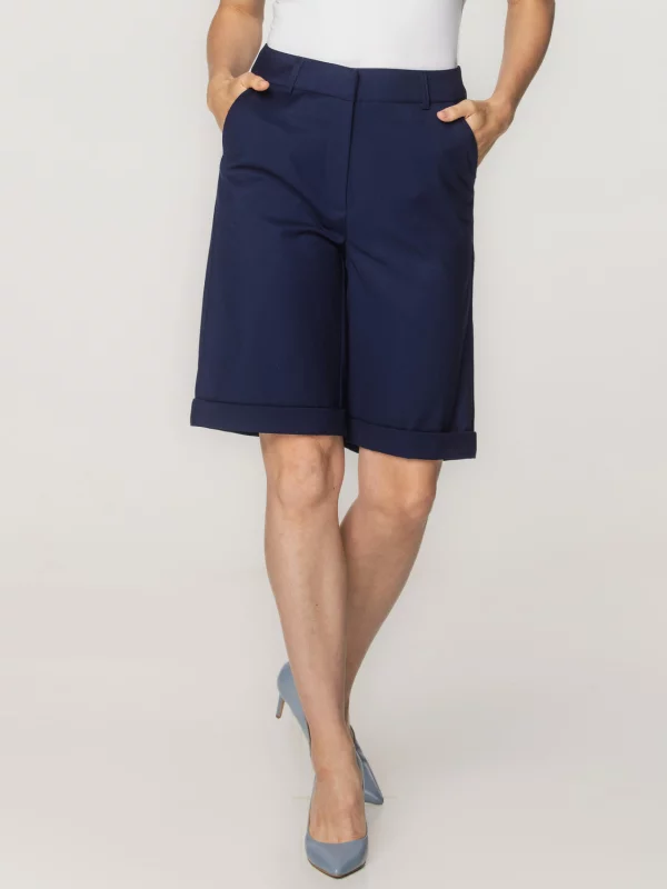 Granatowe szorty damskie