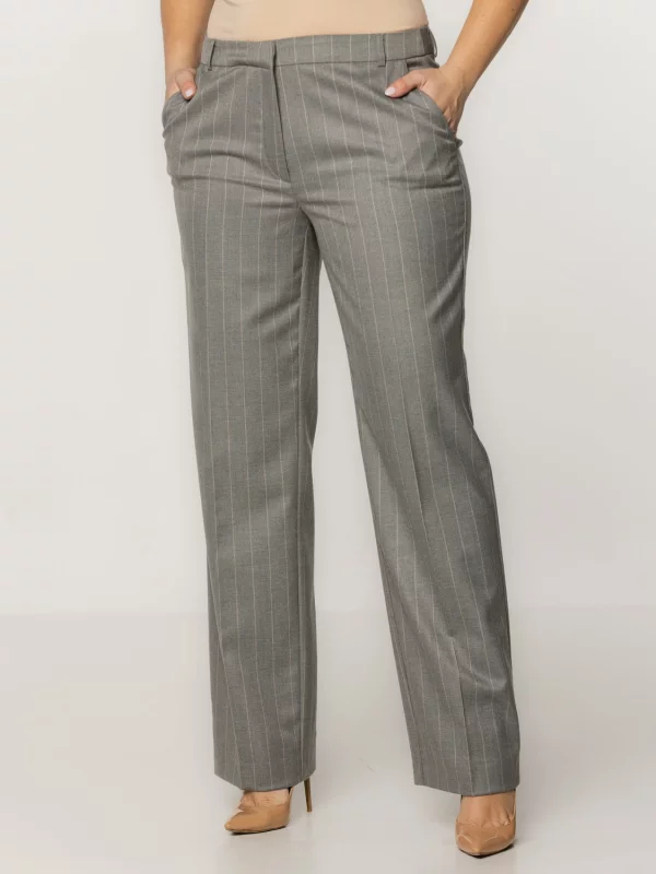 Spodnie garniturowe w prążki